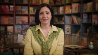 Сабет Оганесян в книжном доме «Аревик» в Эчмиадзине