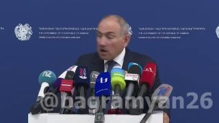 Премьер-министр Никол Пашинян выступает с заявлением о национализации «Араратцемента» в Эчмиадзине